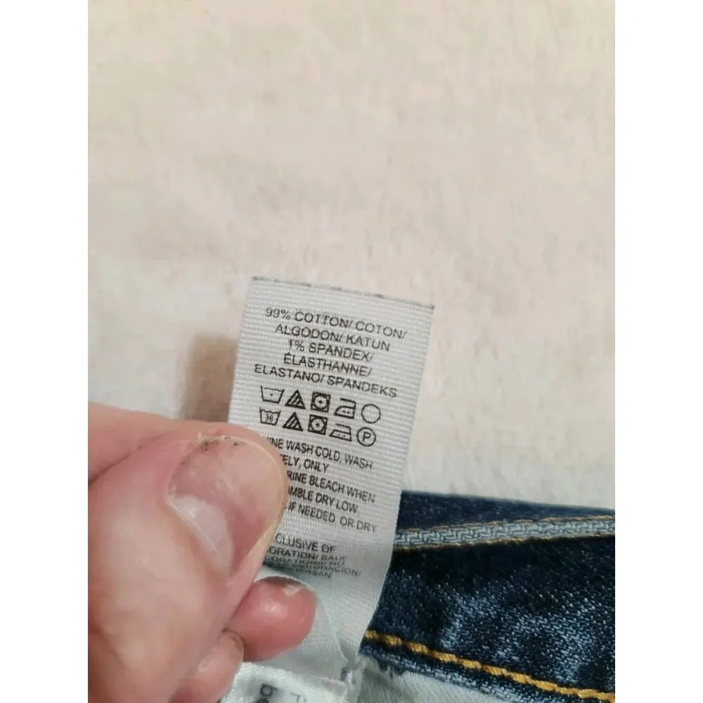 Lucky Brand 410 Athletic Jeans Mens (31 X 29 Actual) 30 X 30 Blue Whiskers